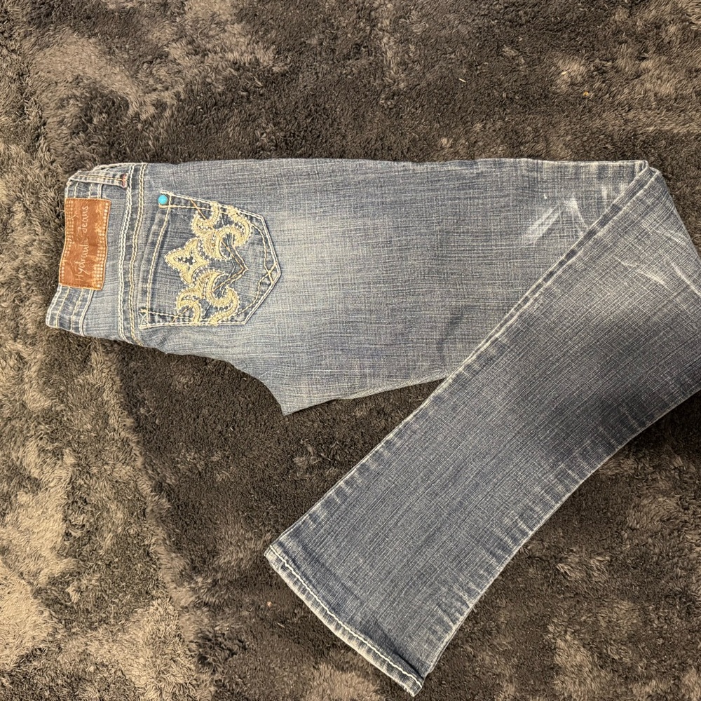 Stylish Blue Embroidered Women's Jeans